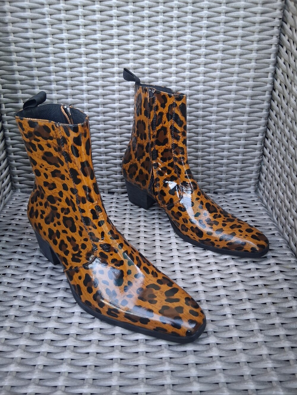 NEW OSSTONE Ankle Boots - Brown/Black